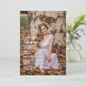 Gefeliciteerd Afgestudeerd Foto Kaart (Staand voorkant)