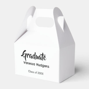 Gefeliciteerd afgestudeerd naam datum jaar klas un bedankdoosjes