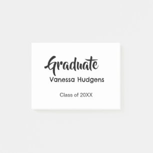 Gefeliciteerd afgestudeerd naam datum jaar klas un post-it® notes