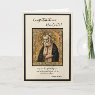 Gefeliciteerd Afgestudeerde 2025 Orthodoxe Christe Kaart