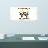 Gefeliciteerd Afgestudeerde 2x1 Vinyl Banner (Beurs)