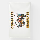 Gefeliciteerd Afgestudeerde 6x10 Vinyl Banner (Verticaal)