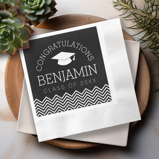 Gefeliciteerd Afgestudeerde Afstuderen CAN EDIT CO Servetten