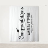 Gefeliciteerd Afgestudeerde Afstuderen Wandkleed (Voorkant)