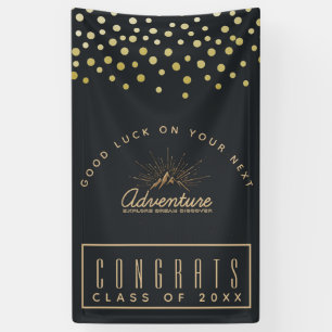 Gefeliciteerd Afgestudeerde Avontuur Berg met Zonn Spandoek