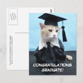 Gefeliciteerd afgestudeerde! briefkaart (Voorkant / Achterkant)