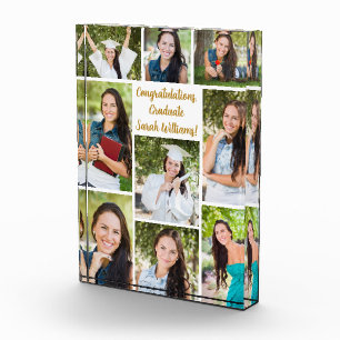 Gefeliciteerd Afgestudeerde Collage Modern Cadeau Fotoblokken