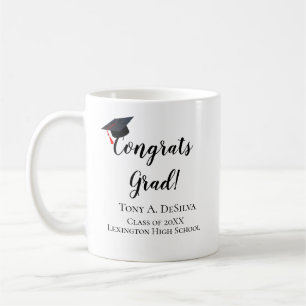 Gefeliciteerd Afgestudeerde Gepersonaliseerde Afst Koffiemok