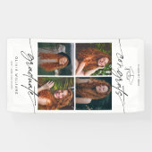 Gefeliciteerd Afgestudeerde Handgetekende Script F Spandoek (Horizontaal)