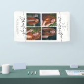 Gefeliciteerd Afgestudeerde Handgetekende Script F Spandoek (Beurs)