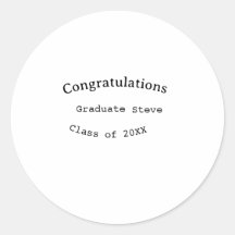Gefeliciteerd afgestudeerde naam klas van 20XX typ