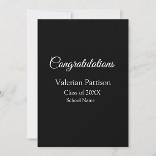 Gefeliciteerd afgestudeerde voeg schoolnaam toe ee kaart