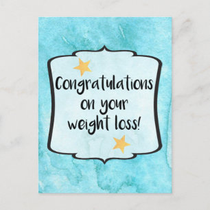 Gefeliciteerd Afslanken Club Weight Loss Succes Briefkaart