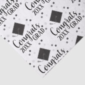 Gefeliciteerd Afstudeerder 2024 inpakpapier Tissuepapier (Detail)