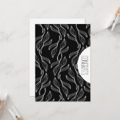 Gefeliciteerd Afstudeerder Abstracte Monochrome Bl Kaart (Voorkant / Achterkant in situ)