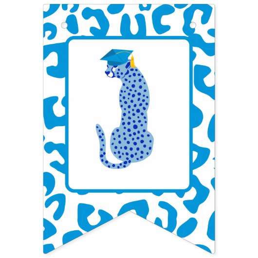 Gefeliciteerd Afstudeerder! Afstuderen blauw Luipa Vlaggetjes (Eerste vlag)