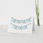 Gefeliciteerd Afstudeerder Blue Banner Folie Kaart (Voorkant)