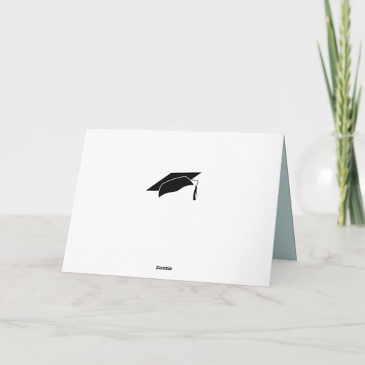 Gefeliciteerd Afstudeerder Blue Rustic Photo Afstu Kaart (Achterkant)