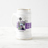 Gefeliciteerd Afstudeerder Confetti Foto en naam Bierpul (Voorkant links)