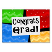 Gefeliciteerd Afstudeerder Festive Multicolor Grad Kaart (Achterkant)