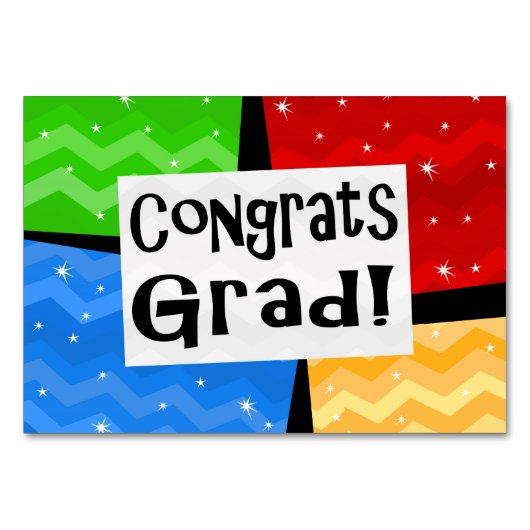 Gefeliciteerd Afstudeerder Festive Multicolor Grad Kaart (Voorkant)