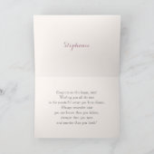 Gefeliciteerd Afstudeerder. Floral Pattern Custom Kaart (Binnen)