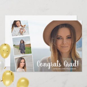 Gefeliciteerd Afstudeerder, fotocollage, Fun Gradu Aankondiging