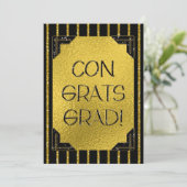 Gefeliciteerd Afstudeerder! Glitter Stripes voor G (Staand voorkant)