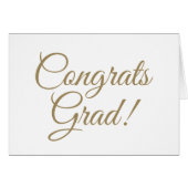 Gefeliciteerd Afstudeerder gouden aangepaste scrip (Voorkant Horizontaal)