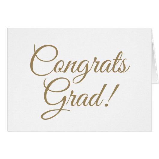 Gefeliciteerd Afstudeerder gouden aangepaste scrip (Voorkant Horizontaal)