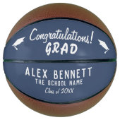 Gefeliciteerd Afstudeerder Graduation Cap Basketbal (Voorkant)