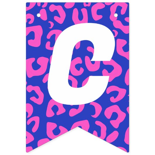 Gefeliciteerd Afstudeerder! Leopard Print Afstuder Vlaggetjes (Tweede vlag)