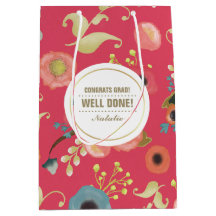 Gefeliciteerd Afstudeerder. Modern bloemmotief