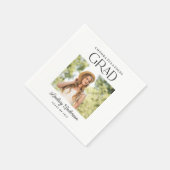 Gefeliciteerd Afstudeerder Modern Photo Afstuderen Servet (Hoek)