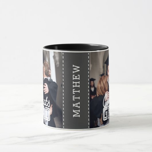 Gefeliciteerd Afstudeerder Moderne Eenvoudige aang Mok (Midden)