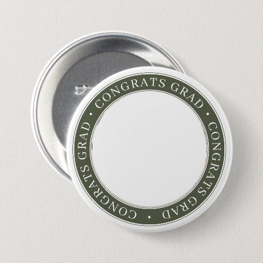 Gefeliciteerd Afstudeerder Moderne Eenvoudige aang Ronde Button 7,6 Cm (Voorkant /achterkant)