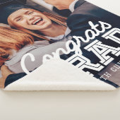 Gefeliciteerd Afstudeerder Moderne Simple Preppy F Sherpa Deken (3/4)