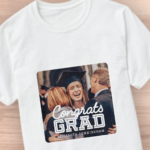 Gefeliciteerd Afstudeerder Moderne Simple Preppy F T-shirt