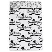 Gefeliciteerd afstudeerder pet medium cadeauzakje (Voorkant)