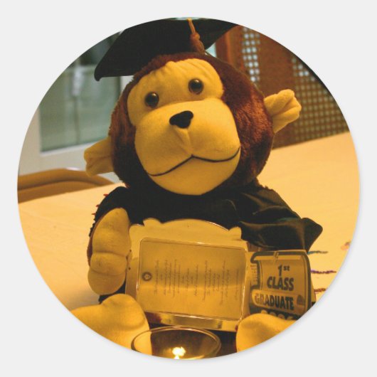Gefeliciteerd, Afstudeerder! Ronde Sticker (Voorkant)