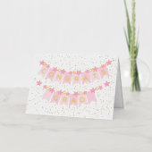 Gefeliciteerd Afstudeerder Roze Banner Folie Kaart (Voorkant)