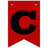 Gefeliciteerd Afstudeerder Scarlet en Black Vlaggetjes (Tweede vlag)