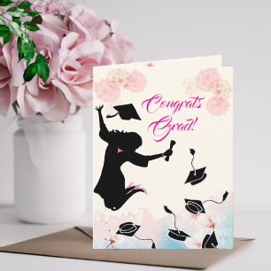 Gefeliciteerd Afstudeerder! - Vrouw Afstuderen - R Kaart
