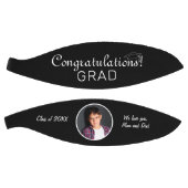 Gefeliciteerd Afstudeerder Zwart Afstuderen Foto Basketbal (Panelen)