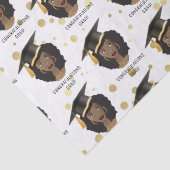 Gefeliciteerd Afstudeerder! Zwarte vrouw met stuik Tissuepapier (Detail)