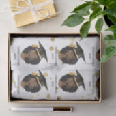 Gefeliciteerd Afstudeerder! Zwarte vrouw met stuik Tissuepapier (Geschenk)