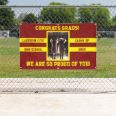 Gefeliciteerd Afstudeerders Kies je schoolkleuren Spandoek (Insitu)