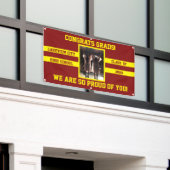 Gefeliciteerd Afstudeerders Kies je schoolkleuren Spandoek (Buitenkant Gebouw)
