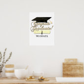 Gefeliciteerd Afstudeerdiploma Afstudeerhoed Je na Poster (Keuken)