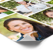 Gefeliciteerd Afstudeerfeest 9 Fotocollage Poster (Hoek)